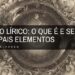 genero lirico o que e e principais elementos