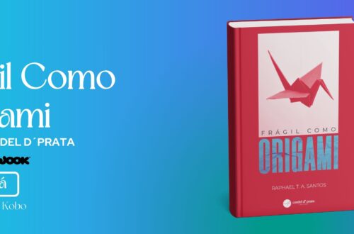 banner site fragil como origami colde~l d prata versao azul minimalista